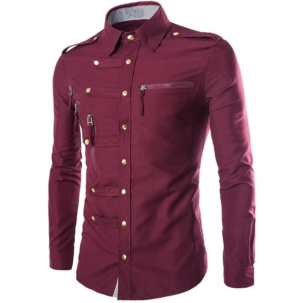 Rebeca de Manga Larga Para Hombre A La Moda Prendas de Vestir Exteriores Holgadas Con Botones Blusa Solida Abrigo Tops Odeerbi ODB 6 Walmart en linea