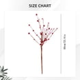 thumbnail image 2 of 6Pcs Valentine's Day Heart Shaped Berry Spray Decor – Vase Arrangement & Heart Sprig Vase Decor, Plastic Berry Arrangement, Romantic Centerpiece Gift for Partner and Significant Other, 2 of 5