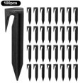 thumbnail image 1 of 100Pcs 8.5cm Lawn Mower Ground Staples Edging Stakes Plastic Yard Garden Boundary Wire Anchor Pegs, 1 of 5