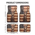 thumbnail image 2 of Salouo Deer American Flag Wall for Car Floor Mat Set of 4–Car Carpet Mats - Car Mats with Anti-Slip Backing & Driver Heel Pad Universal Fit for Cars, Trucks, SUVs, and Vans, 2 of 6