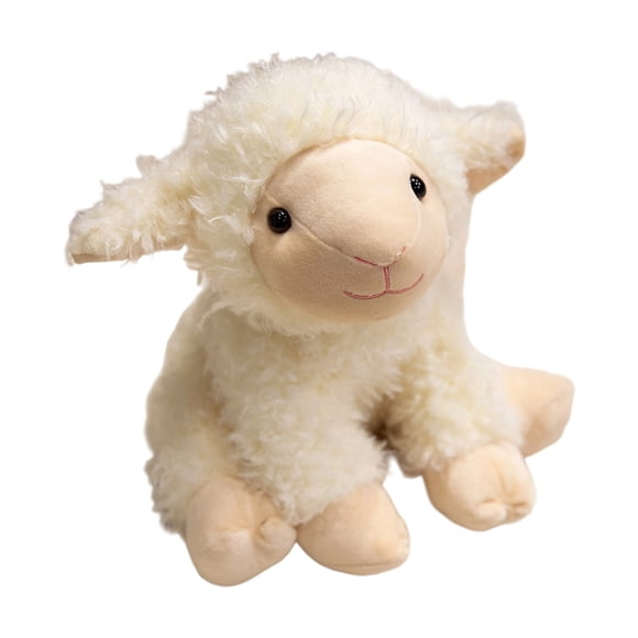 TIELUTT Soft Stuffed Animal Toy Cute Lamb Doll for Kids for Children Bedroom Nursery Room Kinder Kids Dolls Allow Dolls Fresh Dolls Pushchair for Dolls Huang Dolls