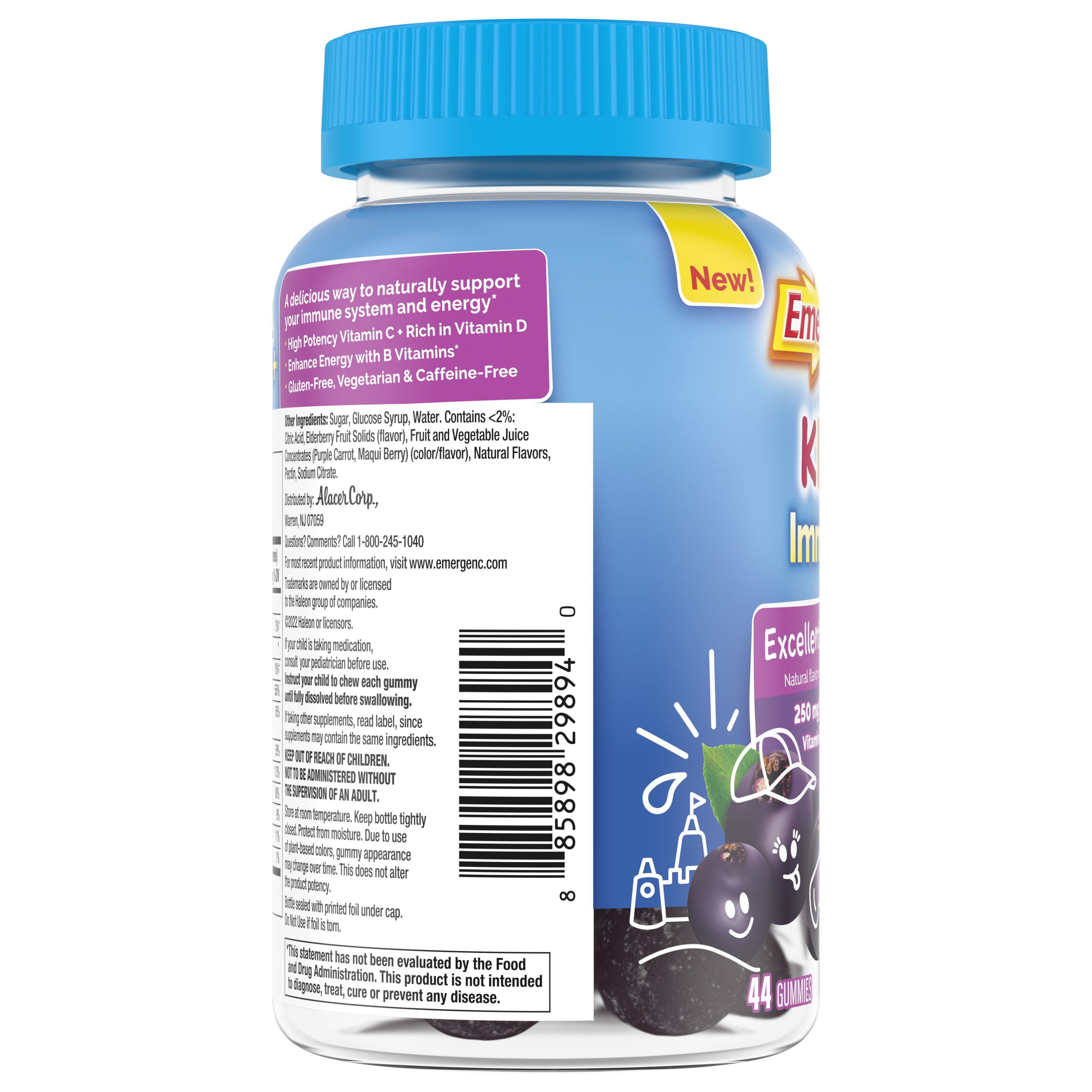 Emergen C Immune Gummy Elderberry 44 CT