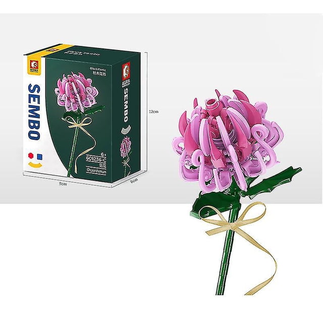 Ramo De Regalo Para Niña Bloques De Flores, Pascua, Día De La Madre, Día De San Valentín, Aniversario, Regalo De Bricolaje De Acción De Gracias, Juguete De Bloques De Construcción Educativos De P