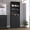 Black#2, variant on Wooden Cabinets, Wall Cabinet, 1 Door, 3 Shelves, Natural Wood Living Room Cabinets,Engineered Wood Cabinets With Doors, Furniture Primary Living Space Cabinets