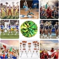 thumbnail image 4 of EONQY Cheerleading Pom Poms, 20 Pack Cheerleader Pom poms with Baton Handle, Cheering Squad Pompoms for School Dance Sports Team Spirit (Black), 4 of 5