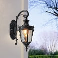 thumbnail image 3 of Waterproof and Antirust Outdoor Wall Lamp With Glass Shade, Outdoor Wall Sconce, Black Wall Lamp, Retro Outdoor Wall Lamp, 3 of 8