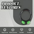 thumbnail image 4 of MELIVO Bike Lock,16.54" Bike Lock For Kids,Cable Bicycle Lock Cable Lock,Green, 4 of 7