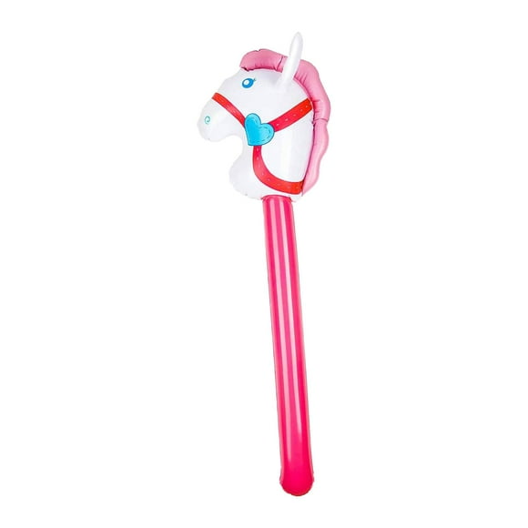 inflable, juguete de palo que explota, palo colorido divertido, para decoración de fiesta infantil con rosa