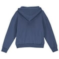 thumbnail image 4 of Girls Half Zip Hoodies with Thumb Hole, Winter Travel Long Sleeve Fleece Zip Up Pullover Sweatshirts, 4 of 8