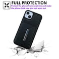 thumbnail image 2 of Case for iPhone 14 Compatible with MagSafe Magnetic 2-in-1 Detachable Wallet Case with Card Slots for Women Men, Classic PU Leather Flip Kickstand Shockproof Protective Case, Black, 2 of 11