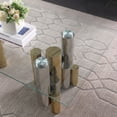 thumbnail image 3 of Hypeshops Rectangular Accent Glass Coffee Table with Clear Tempered Glass, 3 of 4