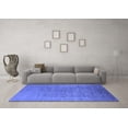 thumbnail image 3 of Ahgly Company Indoor Rectangle Oriental Blue Industrial Area Rugs, 3' x 5', 3 of 4