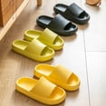 thumbnail image 2 of ziyahi 2pcs Home Slippers EVA Non-slip Sandals Couples Open-Toe Thick Sole Slippers, Green, Suitable for Size 37-38, 2 of 7