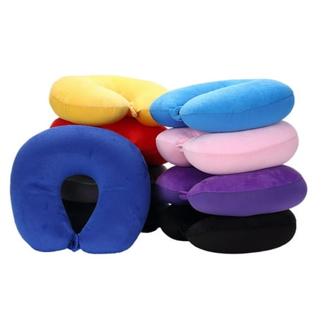 AURORA TRADE Travel Pillow Memory Foam - Head Neck Support Airplane Pillow for Traveling, Car, Home, Office, Travel Neck Flight Pillow
