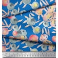 thumbnail image 2 of Soimoi Rayon Fabric Flower & Leaves Watercolor Print Fabric by the Yard 56 Inch Wide, 2 of 3