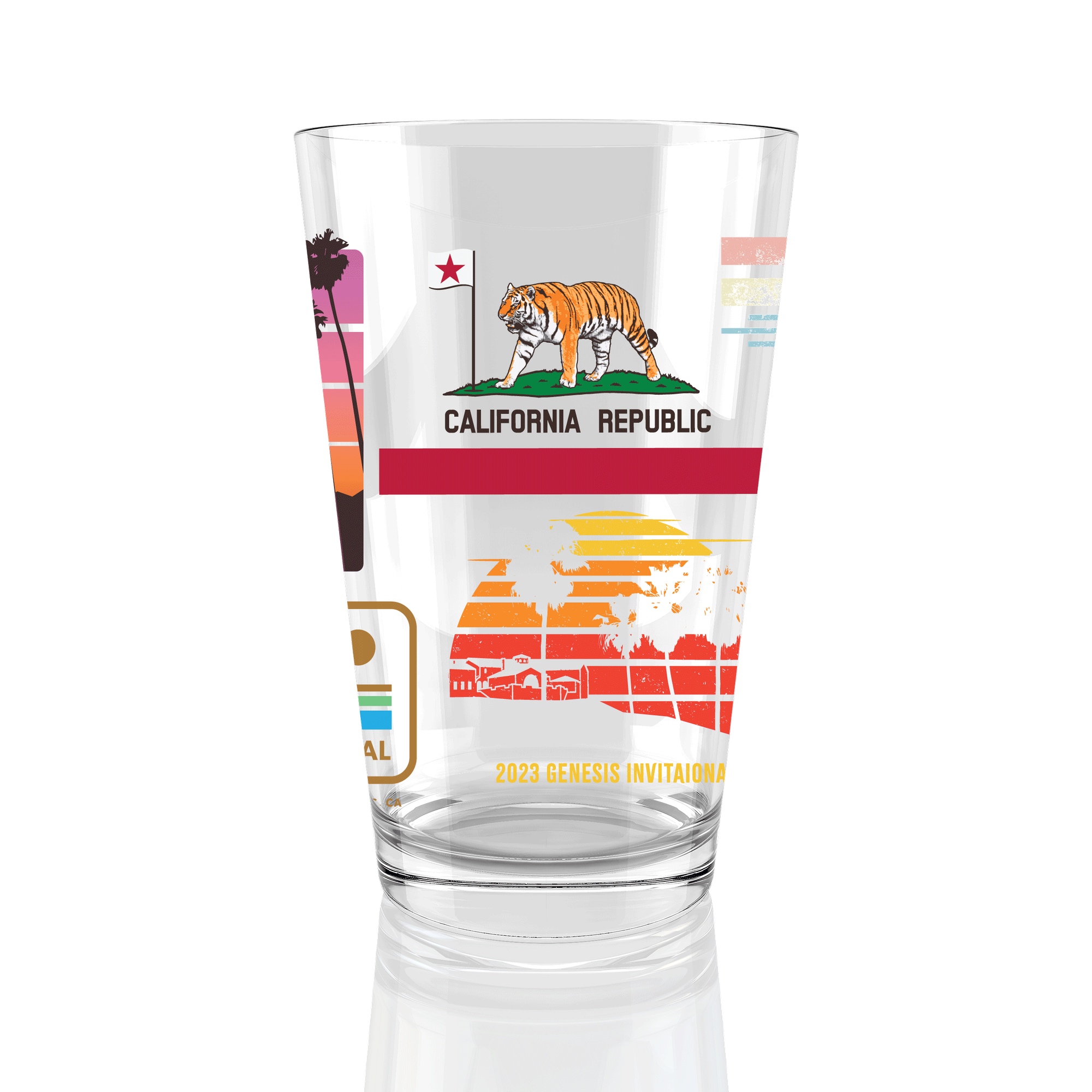PGA Tour Genesis Invitational Tournament 16 oz. Pint Glass - Offically Licensed PGA Tour Merchandise…