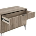 thumbnail image 5 of DUMBO Modern Engineered Wood Dresser with 3-Drawers in Gray, 5 of 11