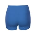 thumbnail image 3 of A2Y Women's Basic Solid Premium Cotton High Rise Bike Shorts Sapphire M, 3 of 5