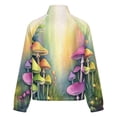 thumbnail image 6 of Jackets for Women Winter Coat Jackets Flannel Stand Collar Jacket(Mushroom Forest Fantasy,Size:S-4XL), 6 of 7