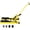 Yellow + Steel, variant on 1500 LBS Capacity Hydraulic Motorcycle Lift Jack, Portable ATV Scissor Lift Table with 4 Wheels, Foot-Operated Hoist Stand for Motorcycles, ATVs, Cruisers - Gray Steel