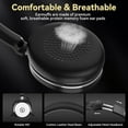 thumbnail image 3 of Wantek Mono Wireless Headset with Noise-Canceling Mic, 45H Talktime for Call Center, Truck Drivers, Online Meeting – Bluetooth 5.3 + 2.4G Dongle (Includes Charging Base), 3 of 8
