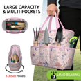 thumbnail image 2 of Garden Tool Bag,Pioneer Flower Floral Print Pattern Garden Tool Organizer,Garden Gifts,Waterproof Multi-Pocket Garden Tool Storage 11.8x5.5x11.4 Inch(Tools NOT Included), 2 of 6