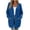 Blue, variant on Women's V-Neck Open Front Mid-Length Knit Cardigan Ghalytn Long Sleeve Casual Outerwear with Pockets