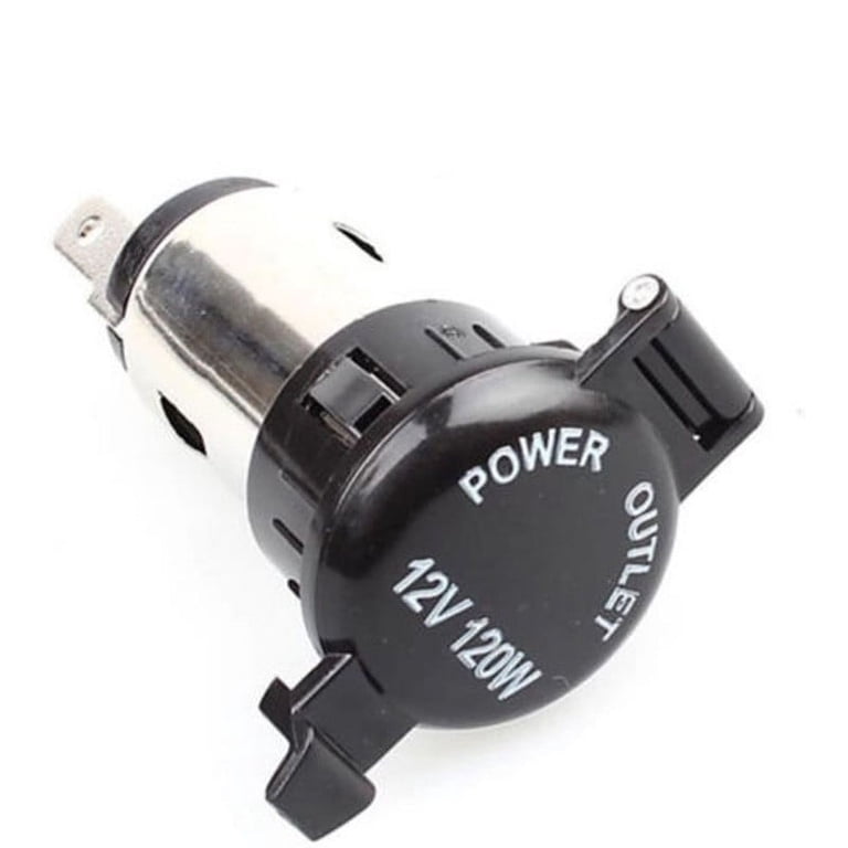universal cigarette lighter socket Mduoduo 1 Pcs 12V 120W Universal Cigarette Lighter Power Socket Plug for  Car GPS Motorcycle