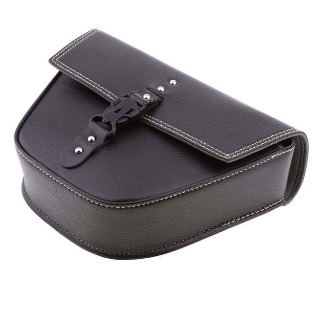 Bolso de Cuero de Un Lado para Motocicleta Sunnimix Alforjas de la motocicleta