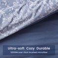 thumbnail image 6 of Sleep Zone Floral Duvet Cover Set, Ultra Soft Microfiber Bedding with Designer Print, Wrinkle-Resistant (Elegant Peony Blue, 90 x 90 inch, 3 Pieces), 6 of 7