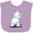 Lavender, variant on Inktastic Fluffy Butt Westie Boys or Girls Baby Bib