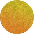 thumbnail image 1 of Ahgly Company Machine Washable Indoor Square Transitional Neon Orange Area Rugs, 3' Square, 1 of 7