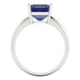 thumbnail image 4 of Clara Pucci 14K White Gold 2.5ct Tanzanite Solitaire Ring for Women, 4 of 8