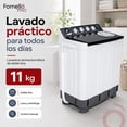 thumbnail image 2 of Lavadora Semiautomatica Doble Tina 11 Kg 540 W Centrifugadora 3 Kg Temporizadores Control Manual, 2 of 9