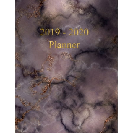 Echo To Do List 2019 - 2020 Planner: Academic and Student Planner - July 2019 - June 2020 - Weekly and Monthly Planner - Organizer & Diary - To do list - Notes - Month's Focus - Elegant Dark Marble with Gold letterin ()