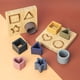 thumbnail image 2 of Baby Toys Silicone Blocks & Wood Pad Jigsaw Puzzle Games TYRY.HU 3D Puzzle Montessori Toys Sorting Math Preschool Educational Teether Toy Geometry Early Learning For Kids Toddler Babies Motor Skills, 2 of 5