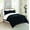Black, variant on Pleated Sherpa Comforter Set, King/California King, Gray, 10-Piece
