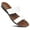 White, variant on Aerosoft Pansvy Women’s Double Strap Comfort Sandals – Stylish Dressy Flats for Walking & Outdoor Wear