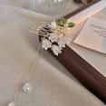 thumbnail image 1 of Hearth & Gear Linglan Flower Tassel Hairpin Coiled Hairpin Daily Hair Comb Ancient Style Step High End Feeling Hairpin Hairpin For Women Barrette Hair Clips Large Hair Barrette Clips Small Hair, 1 of 6