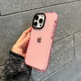 thumbnail image 3 of for iPhone 15 Pro Max Phone Case 6.7 inch, Aesthetic Trendy for Women Girls, Shockproof Transparent Soft TPU Pink, 3 of 10