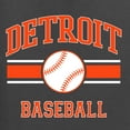 thumbnail image 6 of Wild Bobby City of Detroit Baseball Fantasy Fan Sports Men's Long Sleeve T-Shirt, Charcoal, Small, 6 of 6