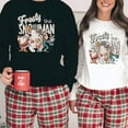 thumbnail image 3 of Retro Snowman Christmas Sweatshirt, Festive Holiday Cartoon Top, Classic Winter Character Pullover, 3 of 6