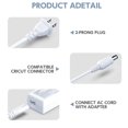 thumbnail image 3 of Cable de alimentación de 18 V LJO-EEIH compatible con los modelos Cricut, color blanco, 3 of 7