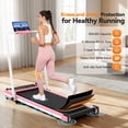 thumbnail image 6 of Simpfree Walking Pad Treadmill with Foot Massage, Versatile Dual-Sided Under Desk Treadmill with Handle Bar, 2.5HP Foldable Treadmill for Home/Office with 300LBS Weight Capacity,0.6-7.5MPH, 6 of 7