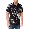 thumbnail image 1 of I.N.C Mens Geometric Button Up Shirt, Black, XXX-Large, 1 of 1