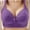 Purple, variant on Loopsun Women's Bras Plus Size, Women's Solid Daily Tshirt Thin Underwear Breathable Bra White, S