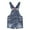 Blue-1922, variant on Baby Girl Ripped Denim Shortall Overalls Workwear Female, Deep Blue, 10-11 Years