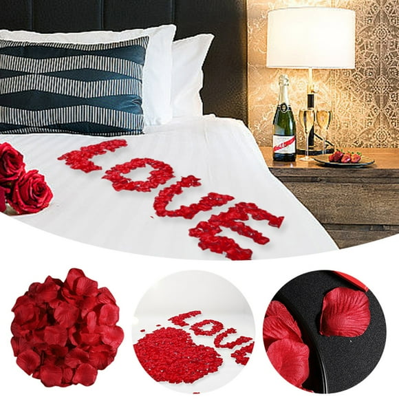Non Woven Petals Wedding Confession Hand Scatter Rose Petals Wedding Decoration Arrangement Scatter Petals Wooden Roses