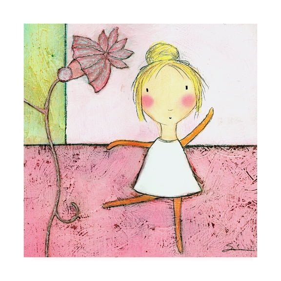 Trademark Fine Art 'Pink Ballerina' Canvas Art by Carla Sonheim