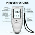 thumbnail image 3 of Automatic HW400 Car Paint Thickness Gauge 0-2000UM Inspection Tools Tester Digital Car Paint Measuring Device White, 3 of 10